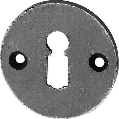 SCHÖRGHOFER Schlüsselrosette BB, ø 50 mm, Eisen verzinkt alt gebürstet (1/2)