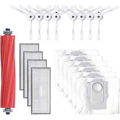 Brosse Principale - Brosses Latérales Triangulaires - Filtres - Sacs À Poussière - Pour Robot Aspirateur Xiaomi Stone G10S S7 MAXV Ultra - Lot de Rechange (1/4)