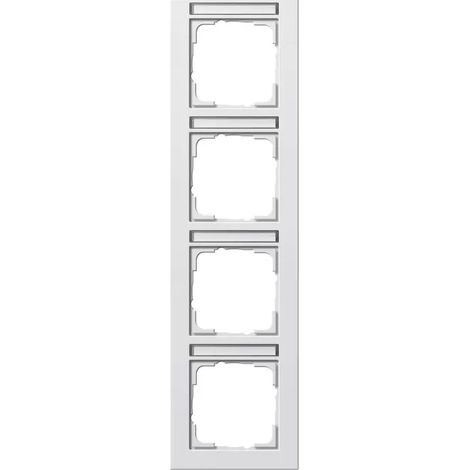 Gira Abdeckrahmen 4f senkr. BSF Gira E2 Reinweiß 111429 (1/2)