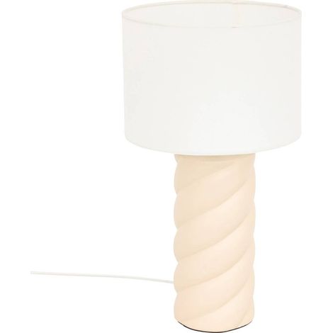 Lampada da tavolo noly ceramic beige h44cm - Atmosphera créateur d'intérieur