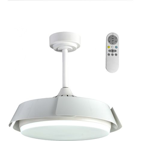 Ventilatore da soffitto LED bianco 35w 3200lm CCT (1/5)