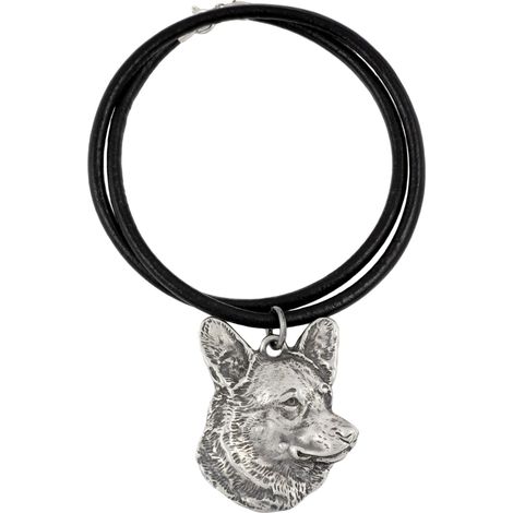 Cardigan Welsh Corgi - collar para perros, colgante bañado en plata para amantes de los perros, joyería única de Art-Dog (1/5)