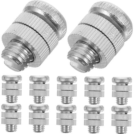 12pcs Connecteurs pour Clôture Électrique en Alliage D'aluminium Collier de Serrage à Boulon Fendu Réutilisable Accessoires Robustes pour Clôture Agricole et Jardin (1/5)