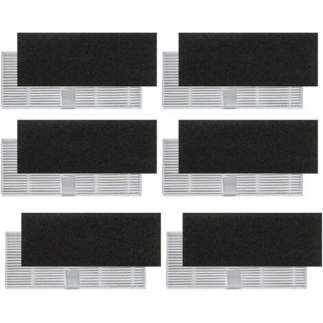 Filtres Hepa de Rechange pour Aspirateur Robot Proscenic 850T Lot de 12 (1/2)