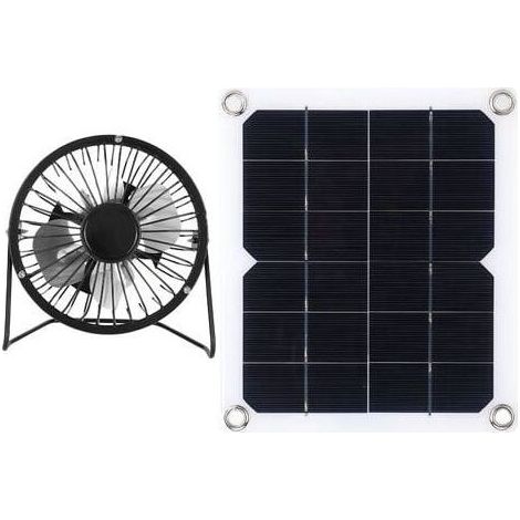 10W solar panel with cooling fan, photovoltaic solar panel for dog house at home (1/4)
