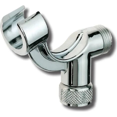 Soporte de ducha de mano para teléfono, para fijar en el grifo de 1/2", ABS cromado