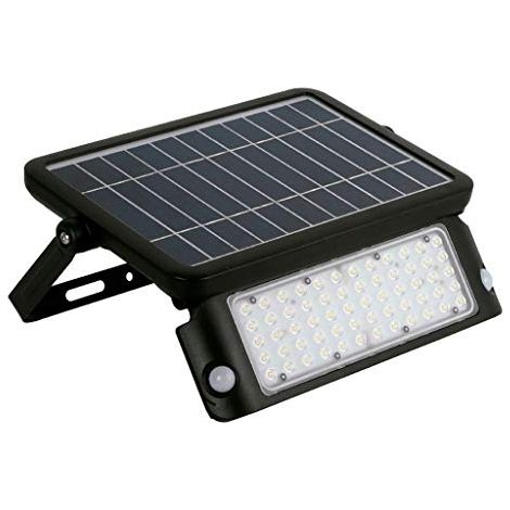 Proiettore Led Solare 10W Sensore di Movimento e Crepuscolare IP65 4000K