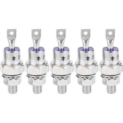 Paires de diodes de redressement 25HFR120/25HF120, redresseurs à base de fer à polarité directe/inverse pour la charge et la conversion de batteries, 25 A 1 200 V (1/5)