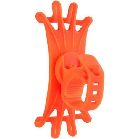 Supporto per cellulare da bicicletta in gomma Rockbros (LF436OR) Arancione (1/5)