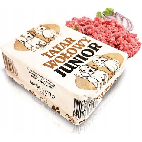 TARTARE JUNIOR CARNE CRUDA FRESCA SURGELATA ALIMENTE BARF 100% MANZO - 10KG