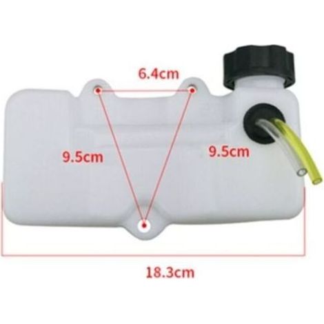Réservoir d’essence compatible avec taille-haies thermique – capacité standard, montage facile, résistant aux carburants