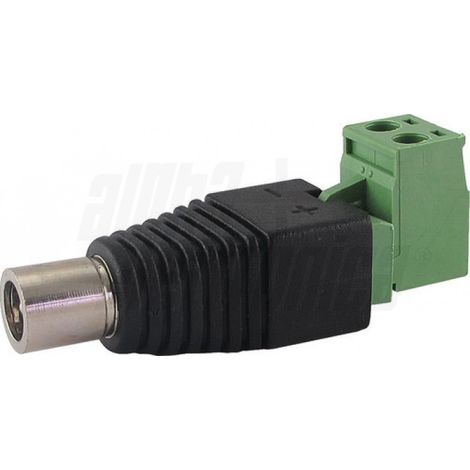 Adattatore da presa DC ø5,5 2,1mm a morsetto 90 (1/5)