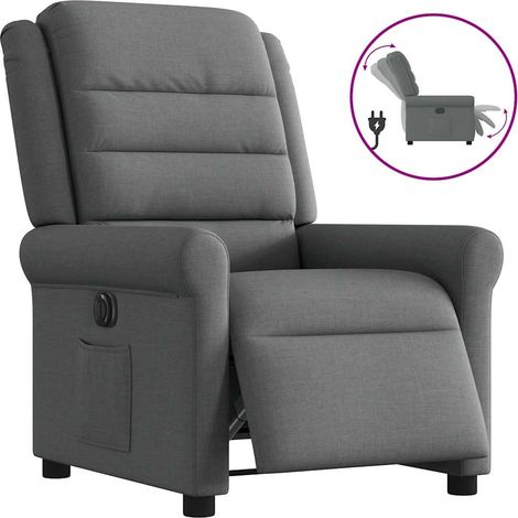 Relaxsessel Elektrisch Dunkelgrau Stoff (1/5)