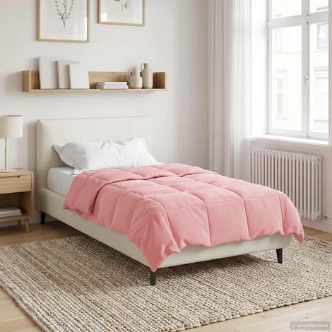 Sommerdecke Gepolstert Rosa 140 x 220 cm Mikrofaser