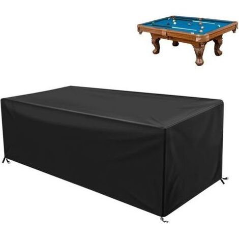 Housse Billard, 7Ft Table de Billard Housse de Couverture avec Protection Totale, 420D Tissu Oxford de Haute Qualité, Imperméable et Anti-Vent/UV/Poussière (225x116x82cm) (1/4)