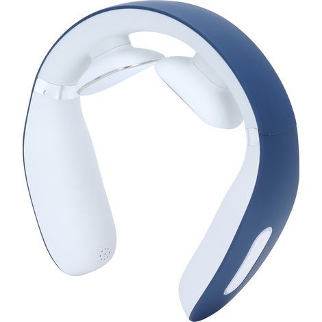 Appareil de massage de la nuque rechargeable par USB, mini-appareil intelligent holographique à impulsions pour les épaules, bleu (1/5)