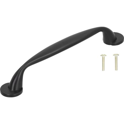 Poignées de tiroir en alliage de zinc noir, poignées de meuble pour cuisine, chambre, salle de bain et salon, accessoires de décoration intérieure. (1/5)