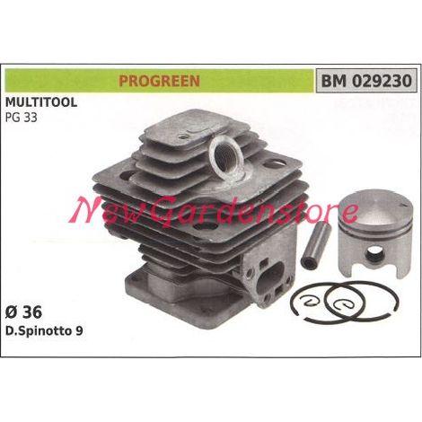 Cilindro pistone segmenti PROGREEN motore tagliasiepe PG 33 029230