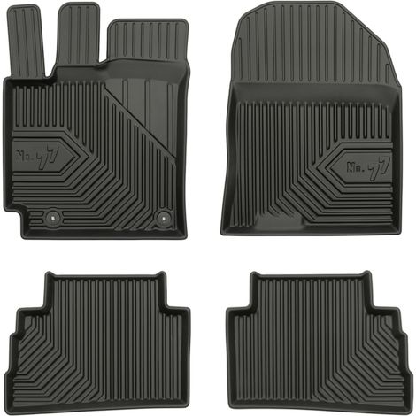Tapis de Sol de Voiture pour Hyundai Kona I 2017-2023 TPE Imperméable Noir 4Pcs (1/5)