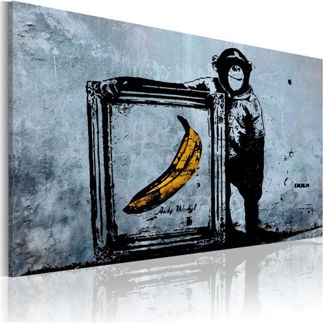 Tableau Imprimé "Inspired - Banksy" 80 x 120 cm (1/2)
