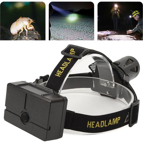 Lampada frontale a LED ricaricabile tramite USB per escursionismo quotidiano, campeggio, manutenzione, corsa notturna, pesca notturna, esplorazione di emergenza, DUBUNS (1/5)