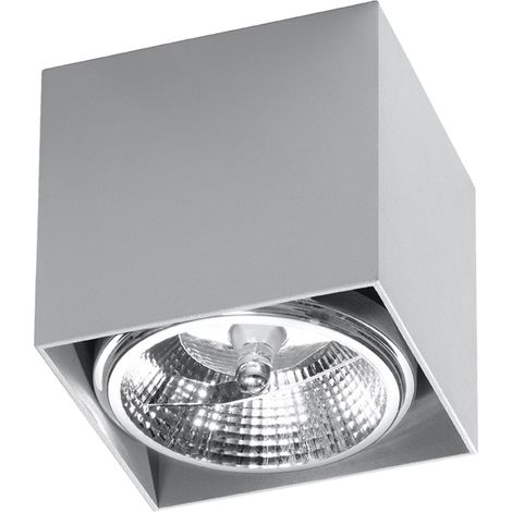 Lámparas de techo Blake gris aluminio 1xGU10/ES111 Sollux (1/2)