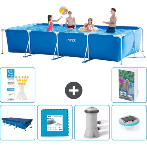 Rechteckiger Frame Pool - 450x220x84 cm - 7-teilig S174