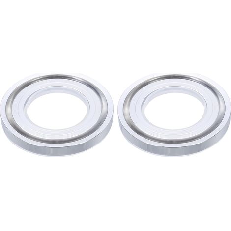 2Pcs Anneau De Montage Pour Lavabo De Salle De Bain Argent (1/5)