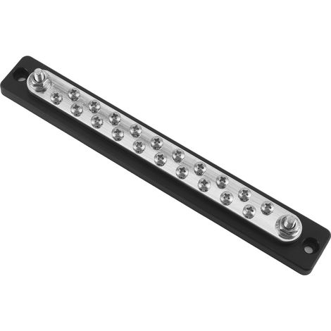 Barrette de distribution 2 rangées 20 positions 2 bornes 150A pour camions camping-cars véhicules (1/5)