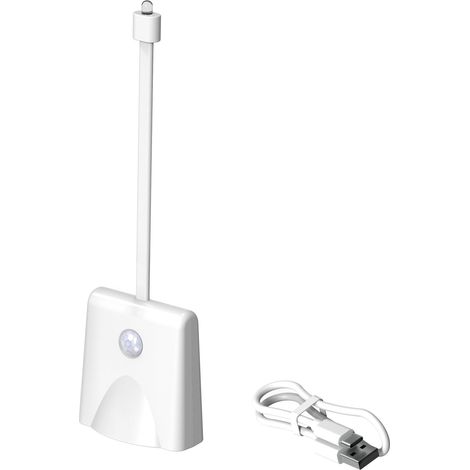 Lampe WC rechargeable Toivize F16 capteur mouvement lumière RGB blanche 500mAh design élégant sans perçage pour salle de bain moderne (1/4)