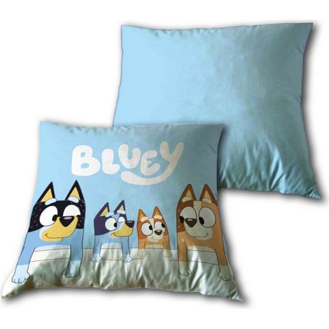 Coussin 35x35 Bluey, Bingo, Bandit et Chilli