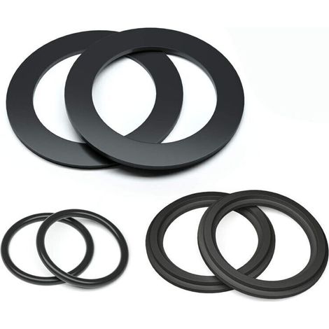 Kit de rondelles et bagues 25076RP pour raccords de 1,5 pouce, joints toriques en caoutchouc pour vannes plongeuses de piscine Intex et rondelles de rechange Intex (6 pièces) - 10745, 10262 et 10255 (1/4)