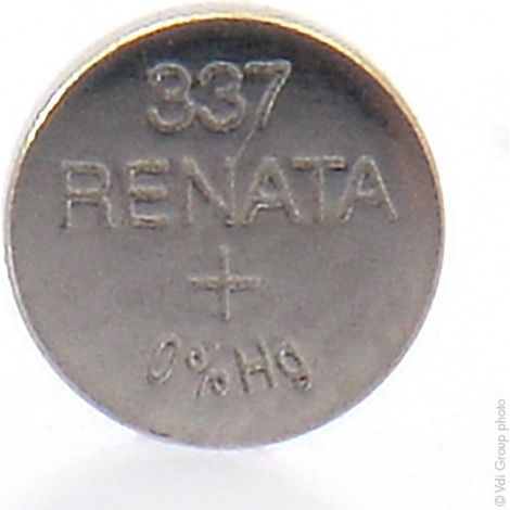 Renata / Swatch Group - Pile bouton oxyde argent 337 RENATA 1.55V 8mAh (1/5)