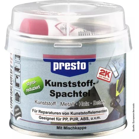 Presto Kunststoffspachtel styrolreduziert 250g 601460