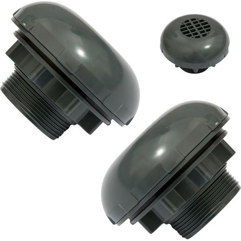 Vanne à piston de rechange, robinet d'arrêt de piscine 38 mm pour accessoires, valve de rechange pour tuyau de 1-1/2", raccord de valve à piston en PVC, robinet d'arrêt piscine (1/5)