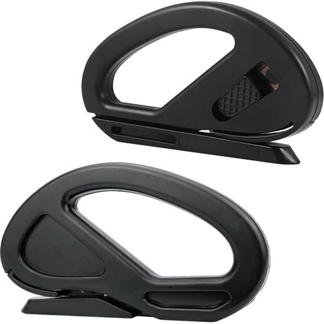 Noir,2PCS Coupe Papier Cadeau, Coupe Papier d'emballage avec Poignée, Coupe Papier Cadeau Coulissant, pour Anniversaire, Vacances, Papier Emballage Artisanal (1/5)