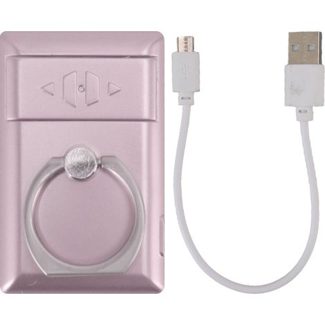 Briquet électrique rechargeable USB, anti-vent, sans flamme, avec anneau pour téléphone, couleur or rose, pour cigares et cigarettes (1/5)
