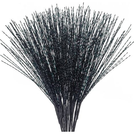 Ramas artificiales de Navidad negras para decoración 20 piezas 67cm (1/5)