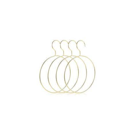 Lot de 4 anneaux porte-ceintures et foulards – Organisation pratique de penderie (1/5)