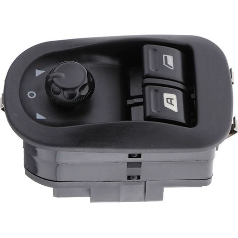Lntyq Commutateurs intérieurs de fenêtre, commutateur de commande de rétroviseur latéral professionnel de bouton de lève-vitre électrique pour 206