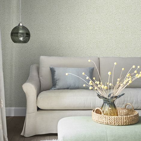 Papier peint intissé Laura Ashley Végétal Little Vines Hedgerow 1005 x 52cm Vert (1/5)