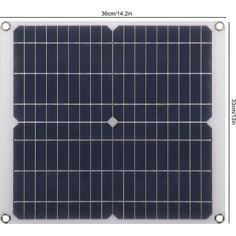 panel solar, puerto USB doble, ligero, cable 10 en 1, senderismo y acampada. (1/5)