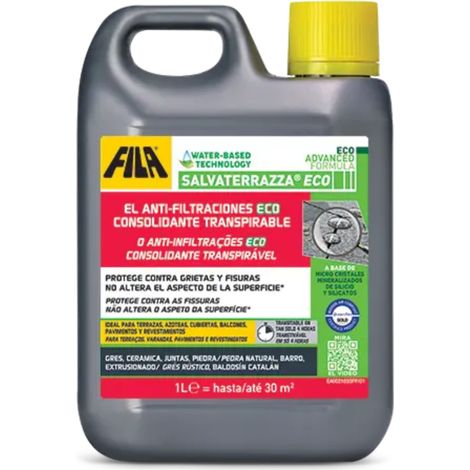 Salvaterraza® Eco - Protector Transparente para Terrazas / 1 L / Hidrófugo
