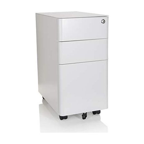Conteneur roulant COLOR I Acier blanc hjh OFFICE