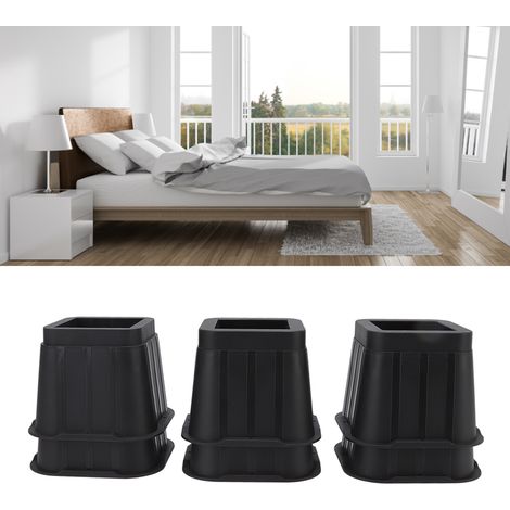 Six lots/à vendre de cales/blocs en caoutchouc de 10 cm pour rehausser les meubles (tables, chaises, canapés, lits, tables basses et machines à laver). (1/5)