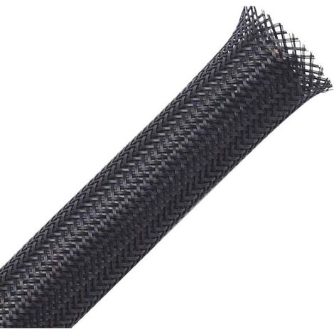 10mm-30m Expandable Braided Cable Sleeve, Cable Cover, Cable Organizer, Cable Protector for Automotive Cables and Wires - Black (1/4)