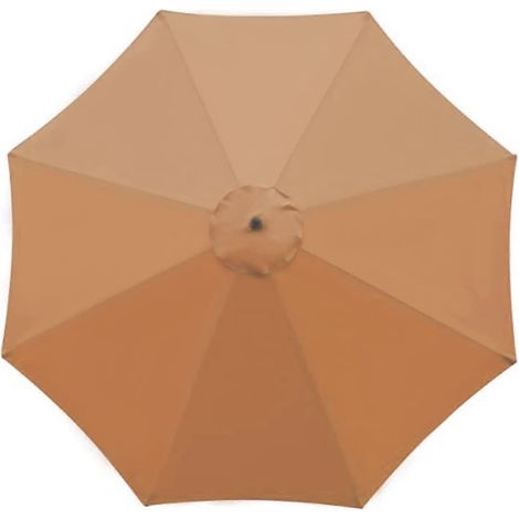Toile de rechange pour parasol de jardin, 3 m, 8 baleines - kaki (1/5)