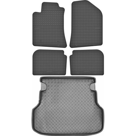 Toyota Avensis II Kombi (2003–2009) – Set: Gummifußmatten + Kofferraummatte