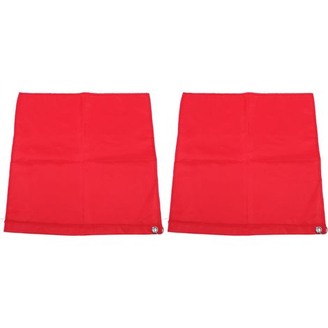 Drapeau d'entraînement équestre en nylon 2 pièces, portable, résistant à l'abrasion, pour les activités et les loisirs, couleur rouge. (1/5)