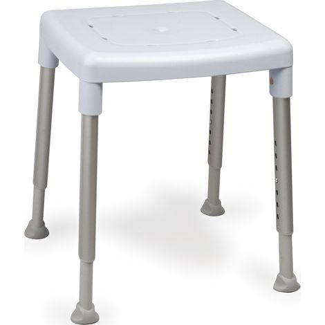 Etac Smart – höhenverstellbarer Duschhocker (bis 200 kg) Etac Smart – höhenverstellbarer Duschhocker (quadratische Sitzfläche), grau (1/5)